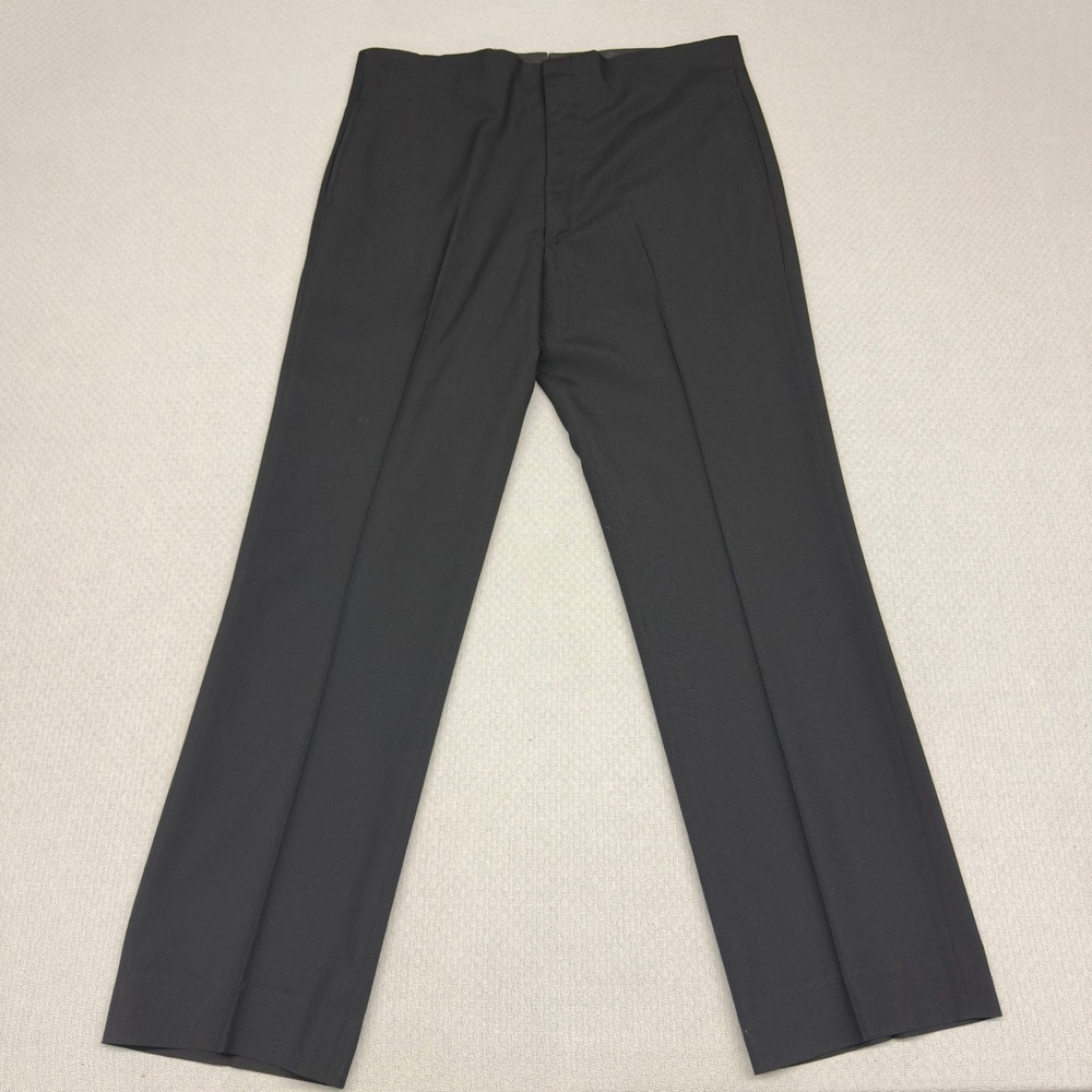 Flying Cross Uniform Dress Pants‎ Mens 38x32 Black Straight Fit Classic Military